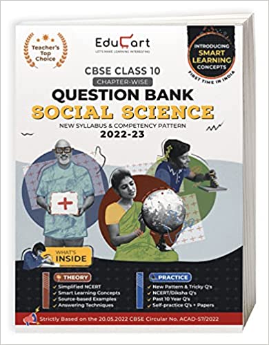 Educart CBSE Class 10th SOCIAL SCIENCE New Question Bank Book For 2022-23 (Includes Past Years, Latest Syllabus and Pattern)