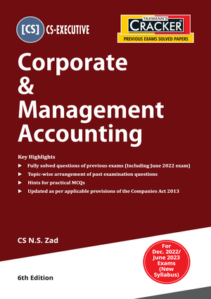 Taxmann Cracker CS Executive Corporate & Management Accounting 2022