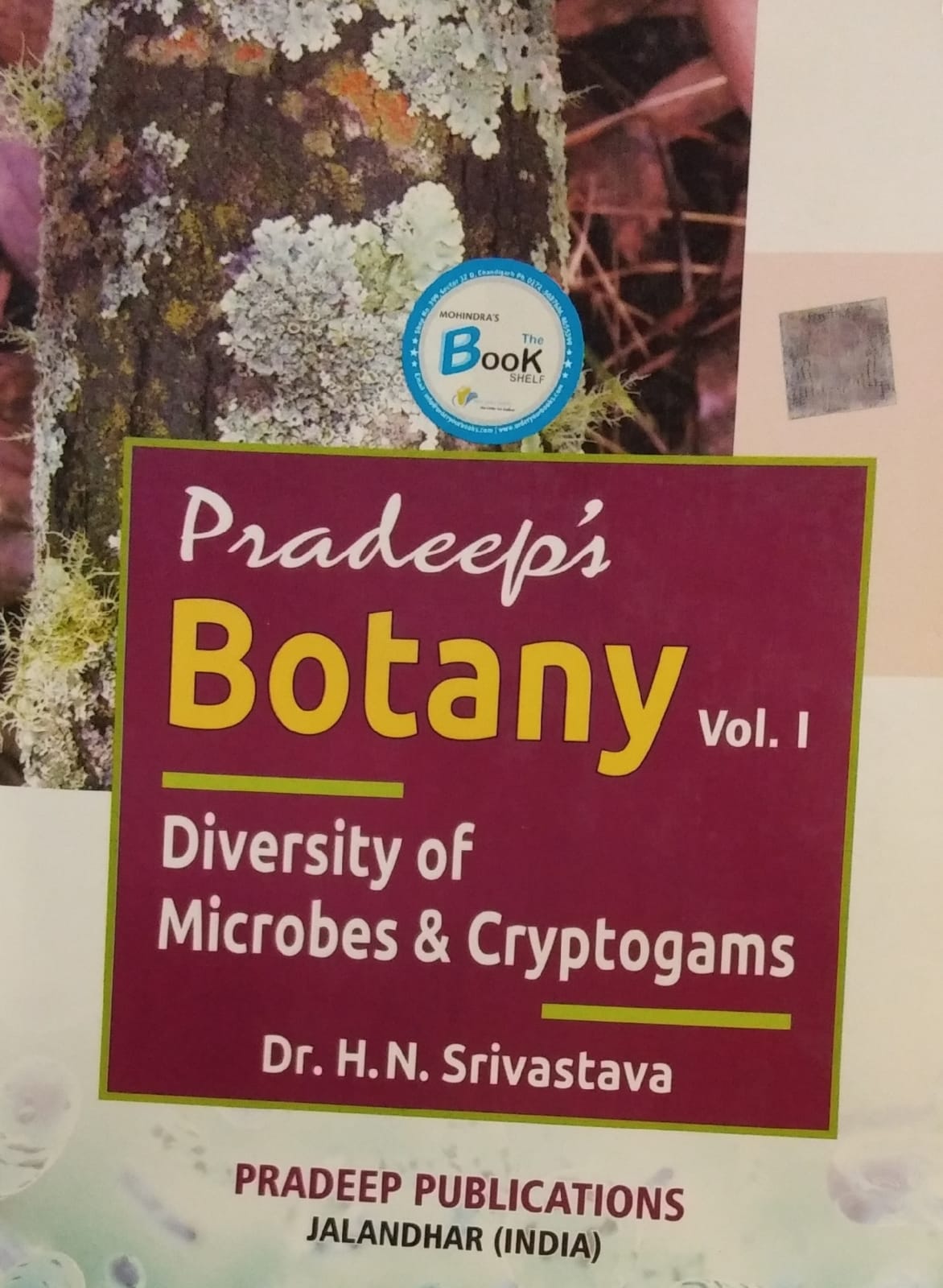 (Pradeep)  Botany diversity of microbes & cryptogams By D.r  H.n Srivastava Edition 2022